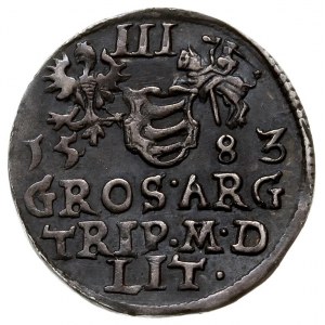 trojak 1583, Wilno, Iger V.83.1.a (R), Ivanauskas 4SB45...