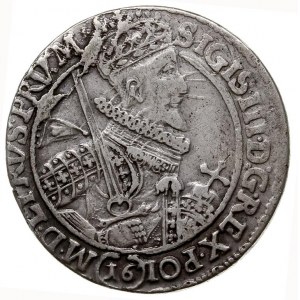 ort 1621, Bydgoszcz, odmiana z 16 pod popiersiem króla,...