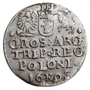 trojak 1602, Kraków, Iger K.02.1.b (R1), drobna wada bi...