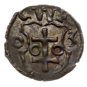 denar 1603, Wschowa, data skrócona 0 - 3, T. 30, piękny...