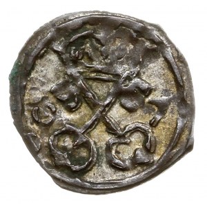 denar 1607, Poznań, T. 5, ładne lustro mennicze, patyna