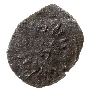denar 1613, Łobżenica, T. 50, ogromna rzadkość, patyna