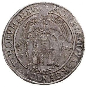 talar 1635, Toruń, srebro 28.56 g, Dav. 4374, T. 8