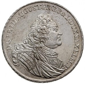 dwutalar 1733, Drezno, Aw: Popiersie Augusta II w prawo...