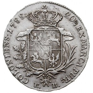 półtalar 1788, Warszawa, Plage 371, justowany, patyna