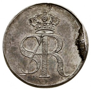 2 grosze srebrne (półzłotek) próbne 1771, odmiana z wię...