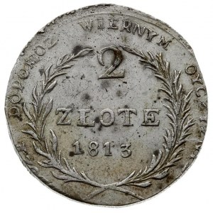 2 złote 1813, Zamość, Plage 126, bardzo ładna