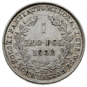 1 złoty 1832, Warszawa, duża głowa cara, Plage 76, Bitk...