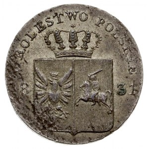 10 groszy 1831, Warszawa, łapy Orła proste, Plage 276, ...