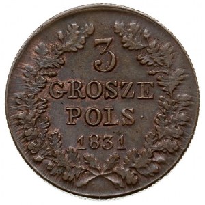 3 grosze 1831, Warszawa, Iger PL.31.1.a, Plage 282