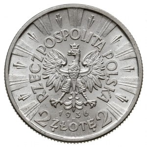 2 złote 1936, Warszawa, Józef Piłsudski, Parchimowicz 1...