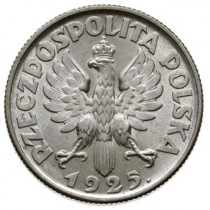 1 złoty 1925, Londyn, Parchimowicz 107.b, piękne, delik...
