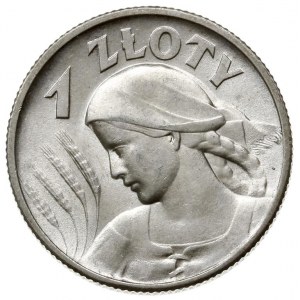 1 złoty 1925, Londyn, Parchimowicz 107.b, piękne, delik...