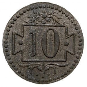 10 fenigów 1920, mała cyfra 10, cynk, Parchimowicz 51, ...