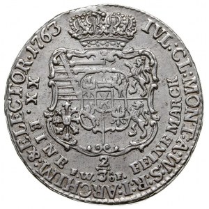 2/3 talara (gulden) 1763, Drezno