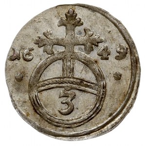 gröschel = 1/3 krajcara 1649, Cieszyn, F.u.S. 3090, bar...