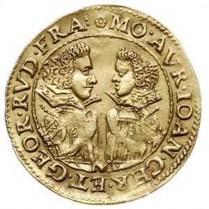 dukat 1612, Złoty Stok, Aw: Dwa popiersia zwrócone do s...