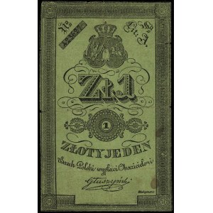 1 złoty 1831, podpis: Głuszyński, seria A, numeracja 42...
