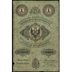 1 rubel srebrem 1855, seria 126, numeracja 7448972, pod...