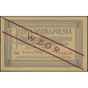 1 marka polska 17.05.1919, seria IAL, numeracja 129127,...