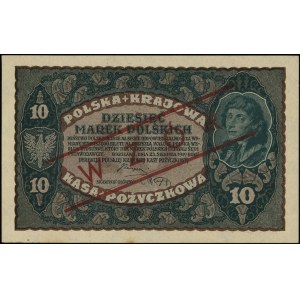 10 marek polskich 23.08.1919, seria II-DE, numeracja 59...