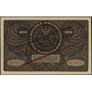 1.000 marek polskich 23.08.1919, seria III-AT, numeracj...