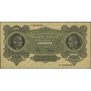 10.000 marek polskich 11.03.1922, seria A, numeracja 01...
