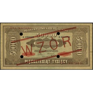 50.000 marek polskich 10.10.1922, seria A, numeracja 12...