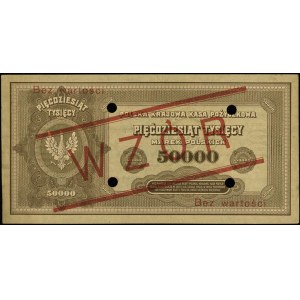 50.000 marek polskich 10.10.1922, seria A, numeracja 12...