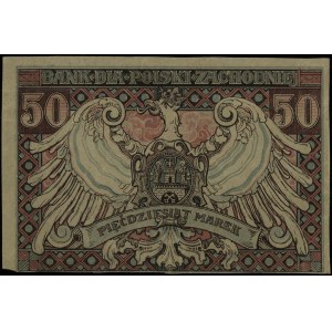 Bank dla Polski Zachodniej, 50 marek ważne do 31.12.191...