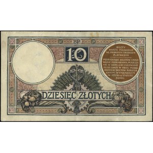 10 złotych 15.07.1924, emisja II, seria F, numeracja 52...