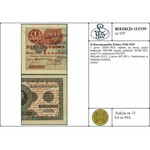 1 grosz 28.04.1924, nadruk na lewej części banknotu 500...