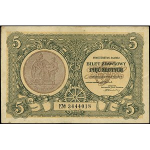5 złotych 1.05.1925, seria E, numeracja 3444018, Miłcza...