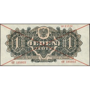 1 złoty 1944, seria CT, numeracja 185933, w klauzuli \o...