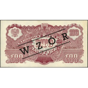 100 złotych 1944, seria Ax, numeracja 778508, w klauzul...