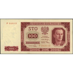 100 złotych 1.07.1948, seria P, numeracja 243113, Miłcz...