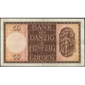 50 guldenów 5.02.1937, seria H, numeracja 159376, Ros. ...