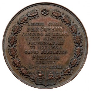 Robert Fergusson -medal autorstwa Wł. Oleszczyńskiego w...