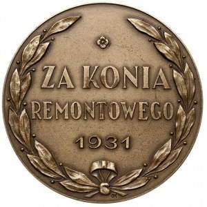 Nagroda Za Konia Remontowego -medal autorstwa S.R.Koźbi...