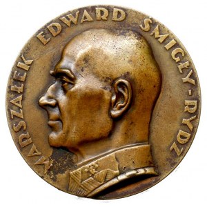 Edward Śmigły-Rydz -medal sygnowany H. KUNA 1938, Aw: P...