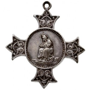 medalik w formie krzyża z uszkiem sygnowany PENIN - LYO...