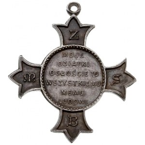 medalik w formie krzyża z uszkiem sygnowany PENIN - LYO...