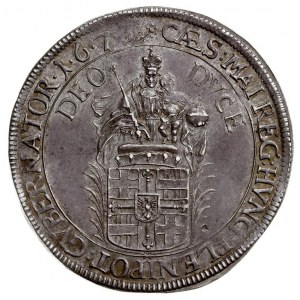 talar 1673, Moguncja, srebro 28.85 g, Dav. 5861, Neuman...