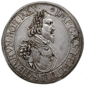 talar 1642, z tytulaturą Ferdynanda III, srebro 28.90 g...