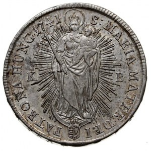 talar 1741 / K-B, Krzemnica, srebro 28.75 g, Dav. 1125,...