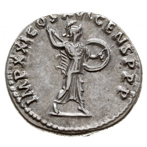 Domicjan 81-96, denar 92, Rzym, Aw: Głowa w prawo, IMP ...