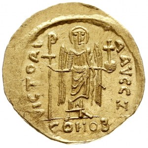 Maurycy Tyberiusz 582-602, solidus 583-601, Konstantyno...