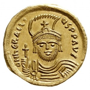 Herakliusz 610-641, solidus 610-613, Konstantynopol, Aw...