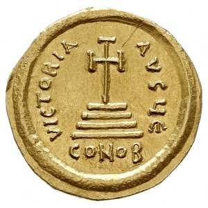 Herakliusz 610-641, solidus 610-613, Konstantynopol, Aw...