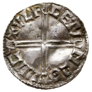 Aethelred II 978-1016, denar, Lincoln, mincerz Ulfcetel...